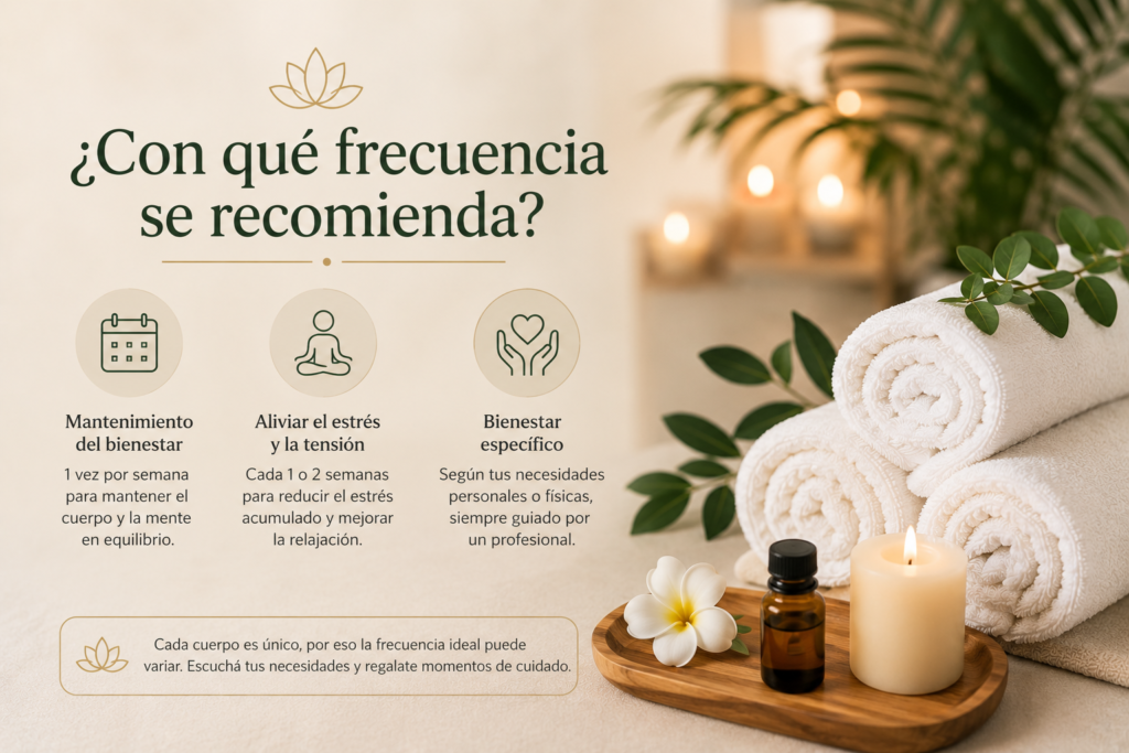 con que frecuencia se puede recibir un nmasaje